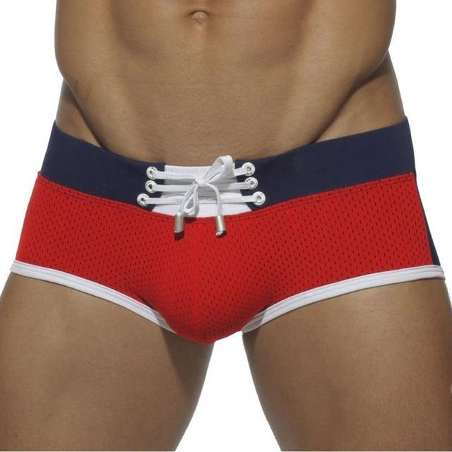 Seobean Laced Mesh Swim Trunks | dmunderwear detail image 5