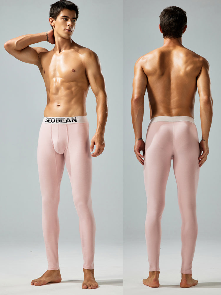 Seobean Men's Thin Autumn and Winter Essential Thermal Underwear Long Pants | dmunderwear detail image 11