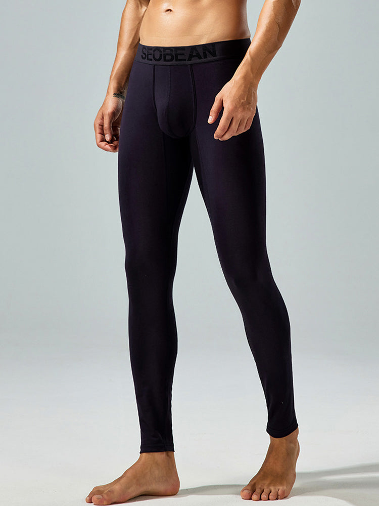 Seobean Men's Thin Autumn and Winter Essential Thermal Underwear Long Pants | dmunderwear detail image 14