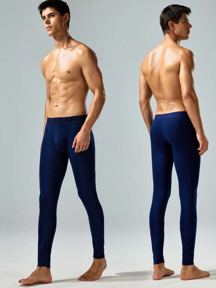 Seobean Men's Thin Autumn and Winter Essential Thermal Underwear Long Pants | dmunderwear detail image 15