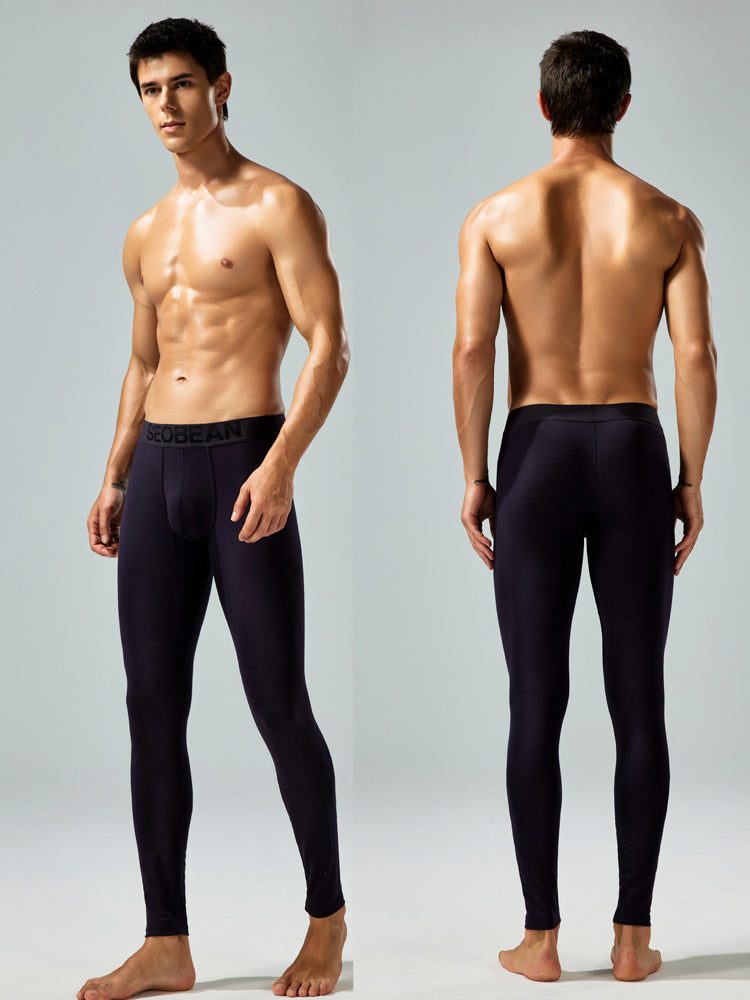 Seobean Men's Thin Autumn and Winter Essential Thermal Underwear Long Pants | dmunderwear detail image 2