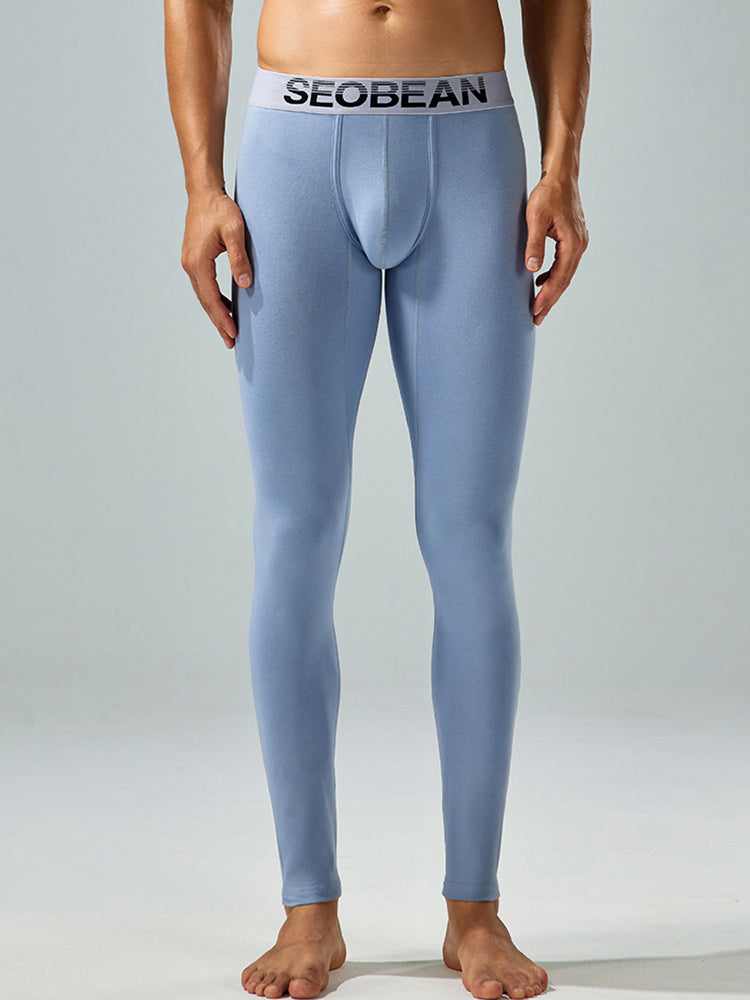 Seobean Men's Thin Autumn and Winter Essential Thermal Underwear Long Pants | dmunderwear detail image 3