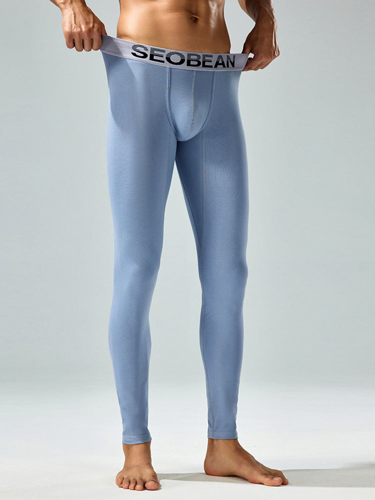 Seobean Men's Thin Autumn and Winter Essential Thermal Underwear Long Pants | dmunderwear detail image 5