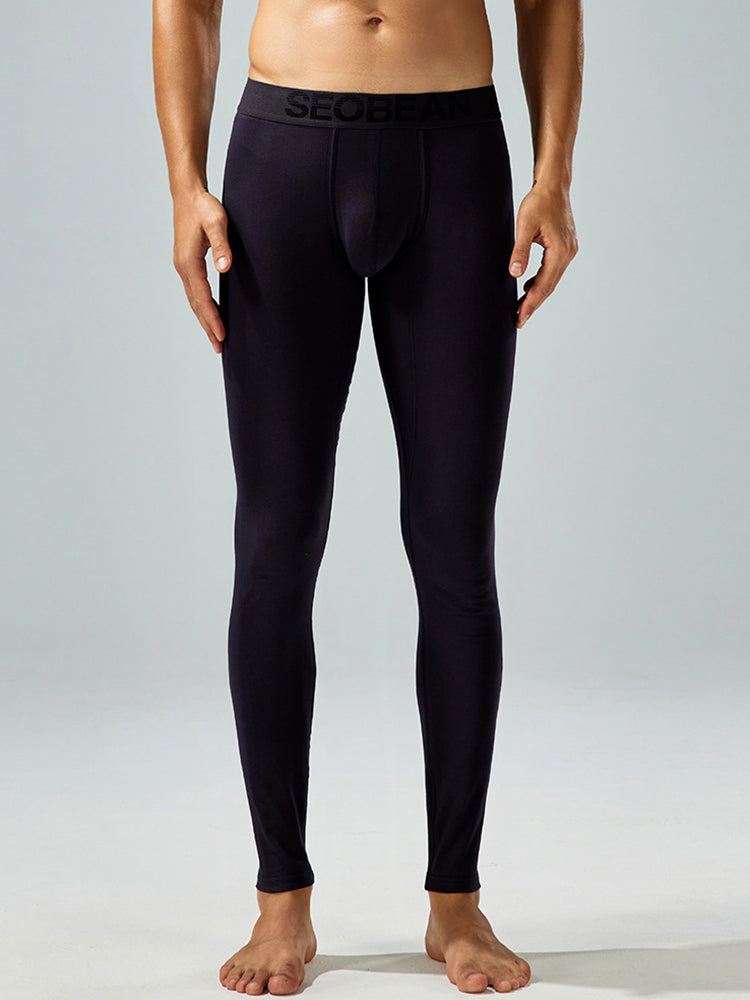 Seobean Men's Thin Autumn and Winter Essential Thermal Underwear Long Pants | dmunderwear detail image 9