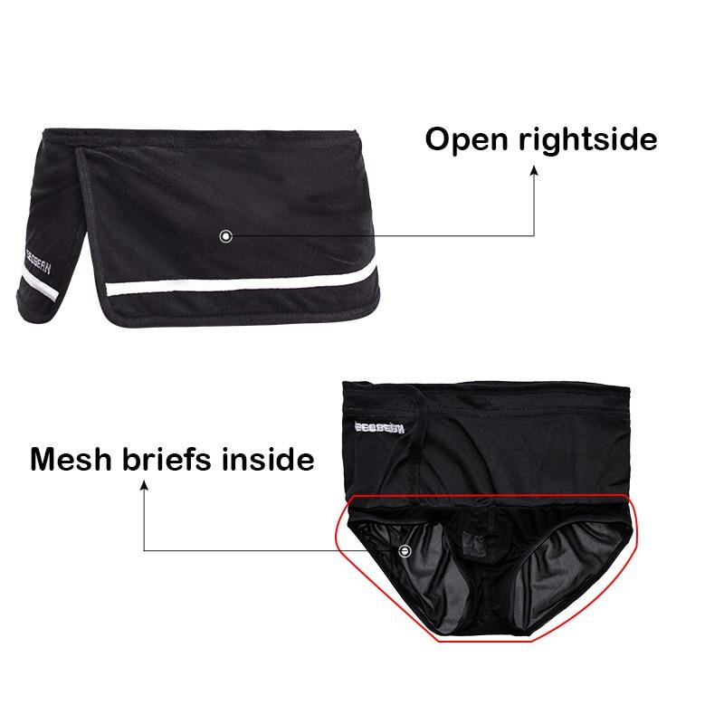 Seobean Running Shorts with Hidden Briefs | dmunderwear detail image 10
