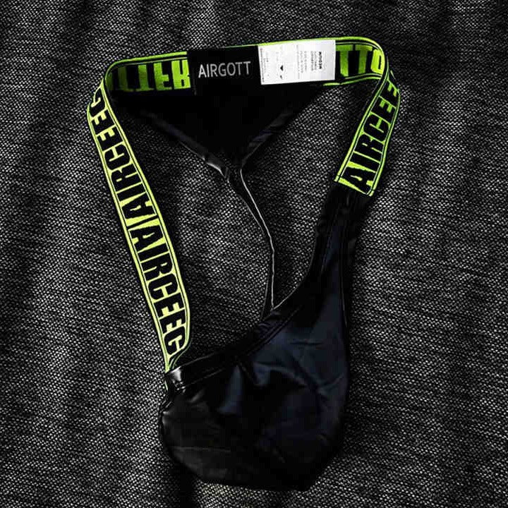 Seobean Side Strap Faux Leather Thong | dmunderwear detail image 4