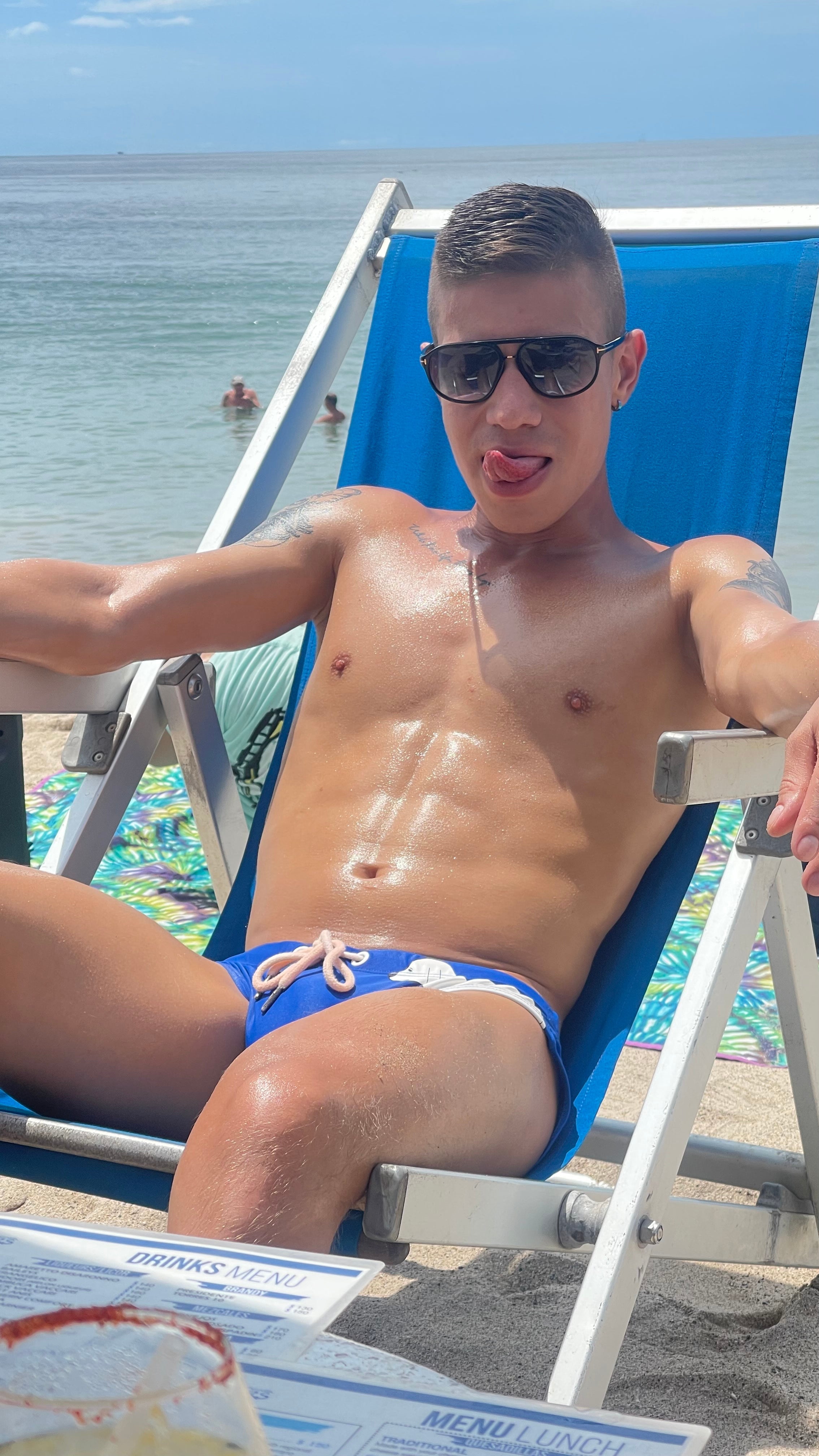 ORVLS Seobean Staring Dog Swim Briefs | dmunderwear detail image 4