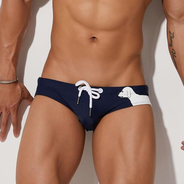 ORVLS Seobean Staring Dog Swim Briefs | dmunderwear detail image 8