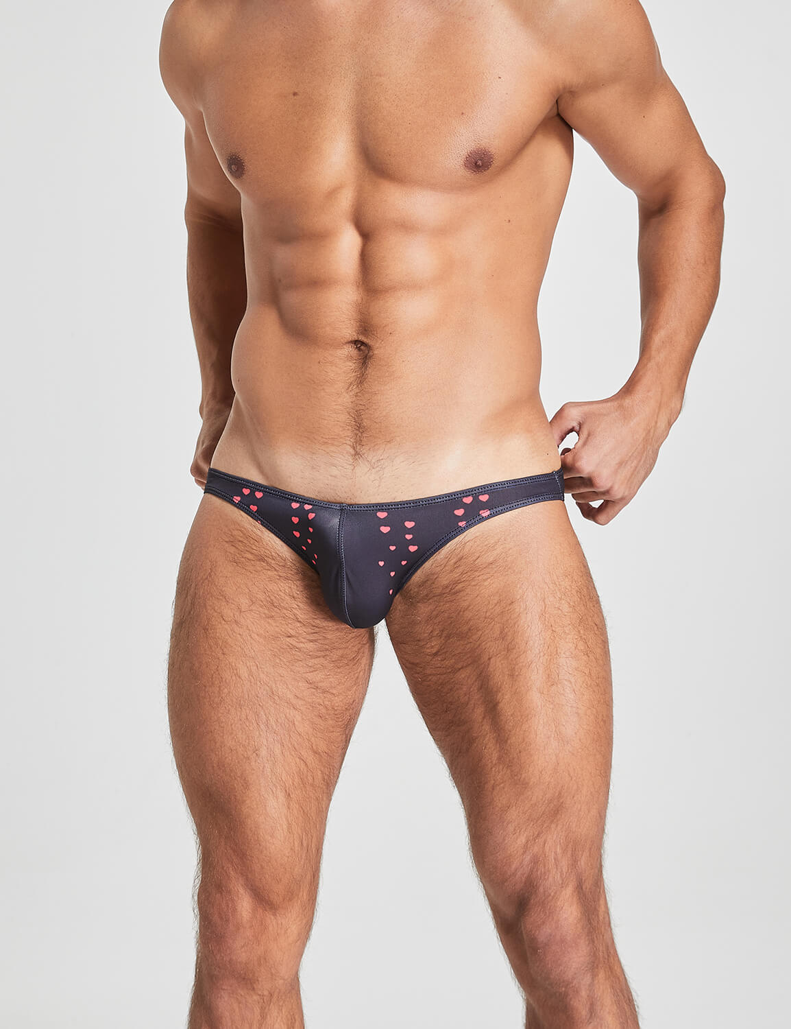 Sexy Low Rise Bikini Brief 220103 in Black | dmunderwear detail image 4