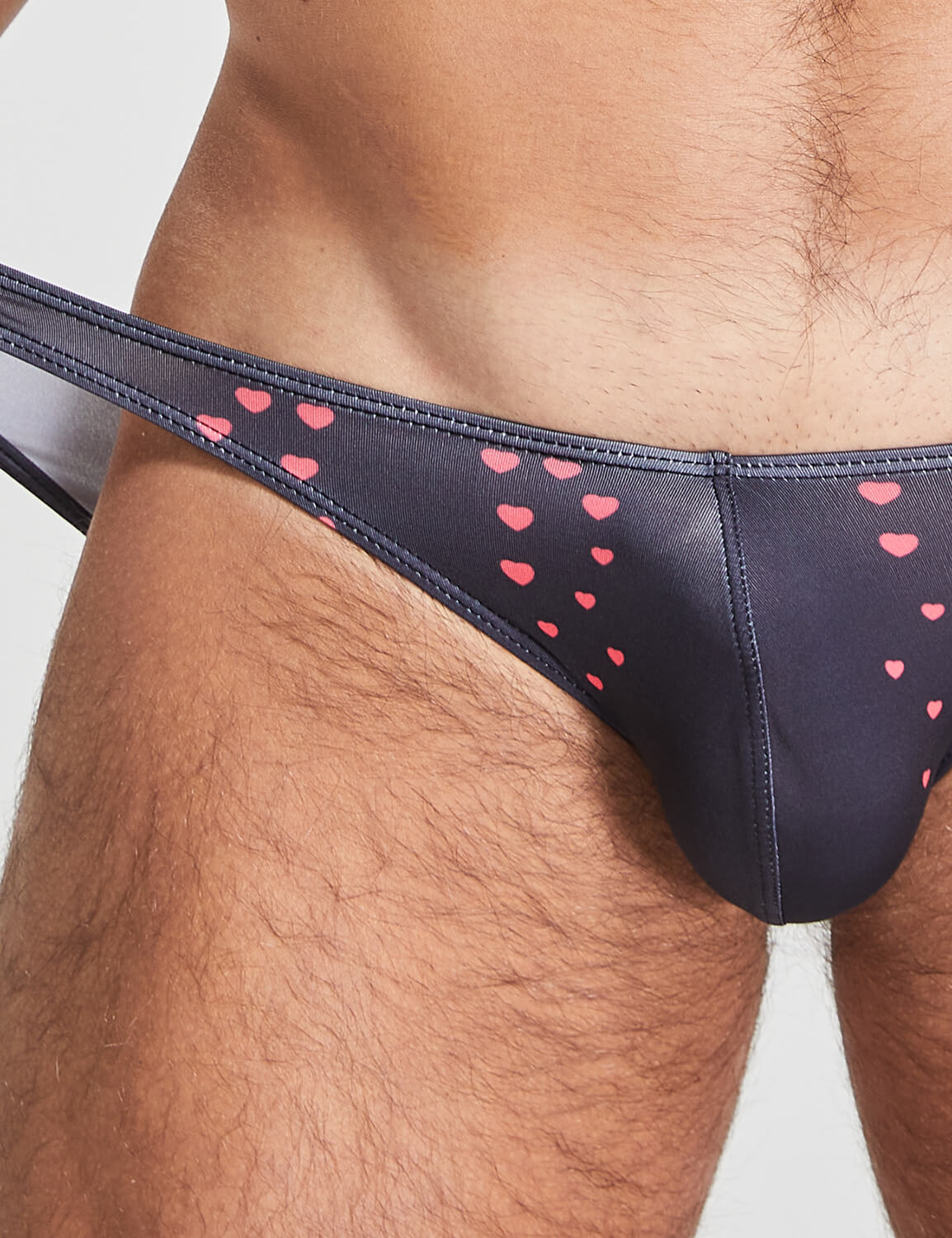 Sexy Low Rise Bikini Brief 220103 in Black | dmunderwear detail image 5
