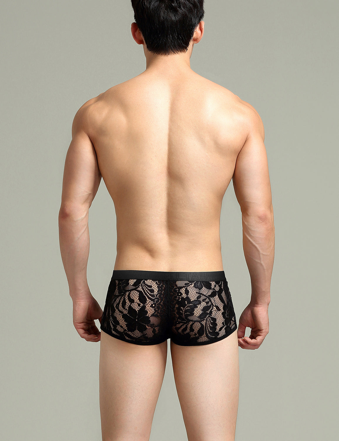 Sexy Lace Boxer Briefs 23204 | dmunderwear detail image 2