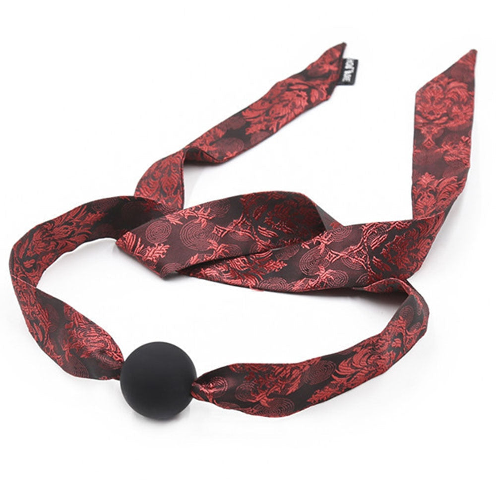 Sexy Satin Ball Plug Mouth Gag | dmunderwear detail image 5