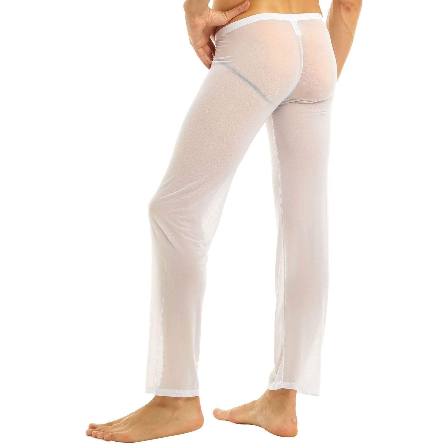 Sexy Sheer Lounge Pants | dmunderwear detail image 3