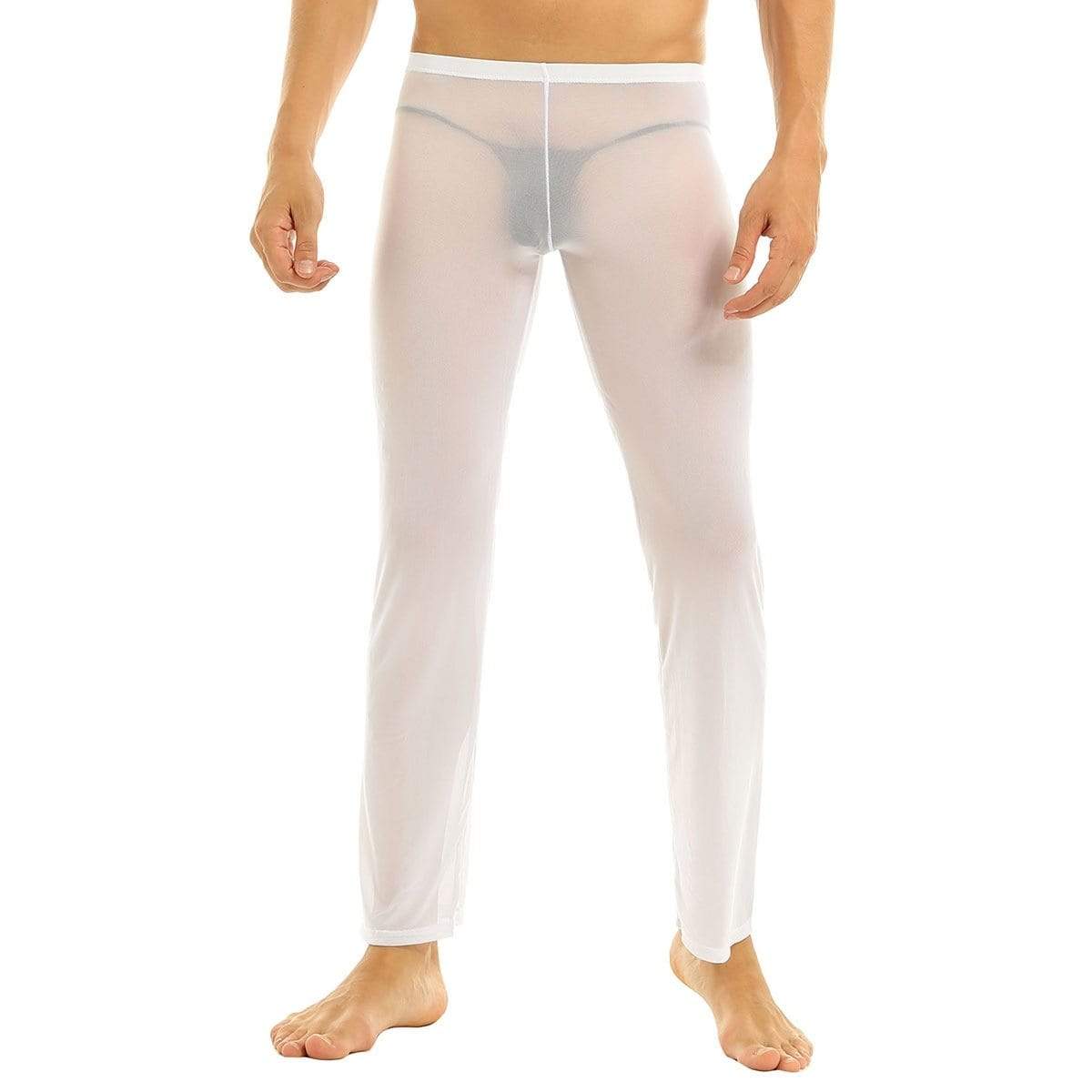 Sexy Sheer Lounge Pants | dmunderwear detail image 4