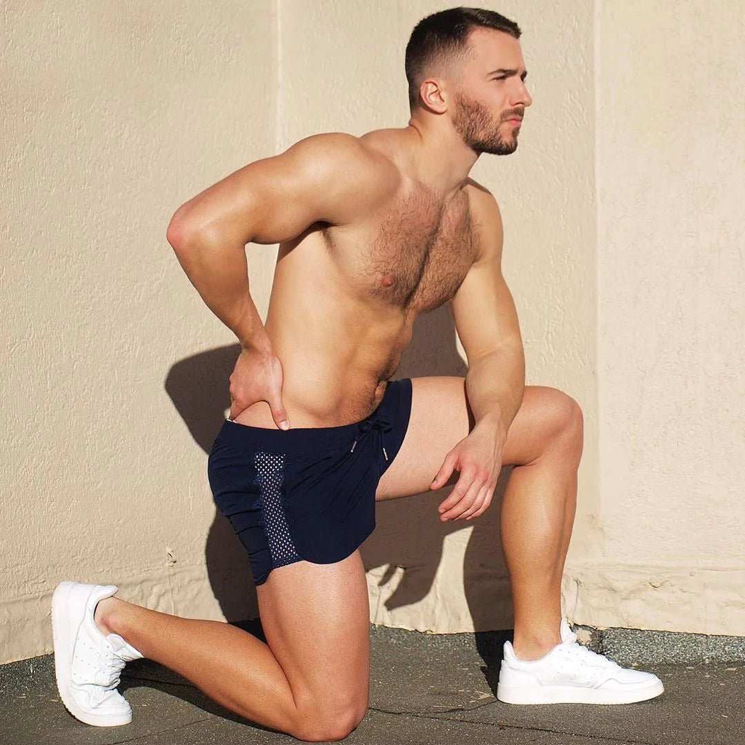 Sexy Side Running Shorts | dmunderwear detail image 5