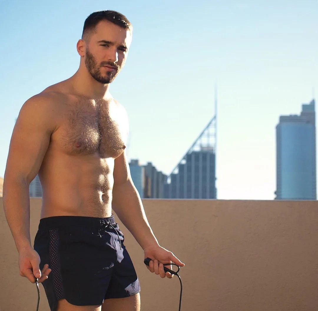 Sexy Side Running Shorts | dmunderwear detail image 6