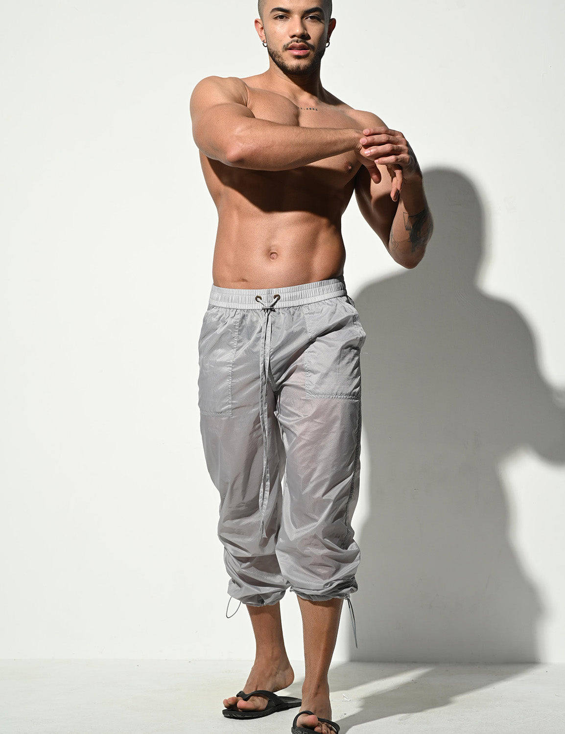 Sexy Translucent Quick-Dry Ultra-thin Pants B1129 | dmunderwear detail image 3