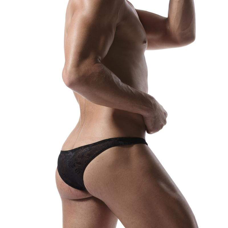 Sheer Lace Bikini | dmunderwear detail image 5