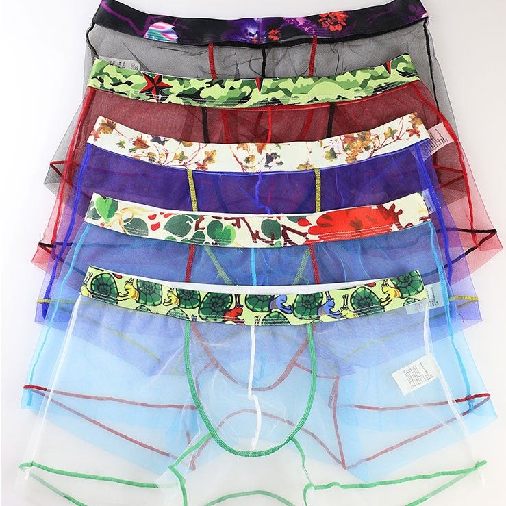 ORVLS Sheer Boxer Briefs | dmunderwear detail image 11