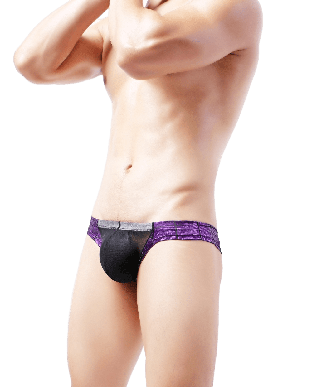 Sheer Pouch Party Cheeky Briefs | dmunderwear detail image 2