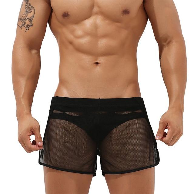 Sheer Swim Trunks | dmunderwear detail image 5