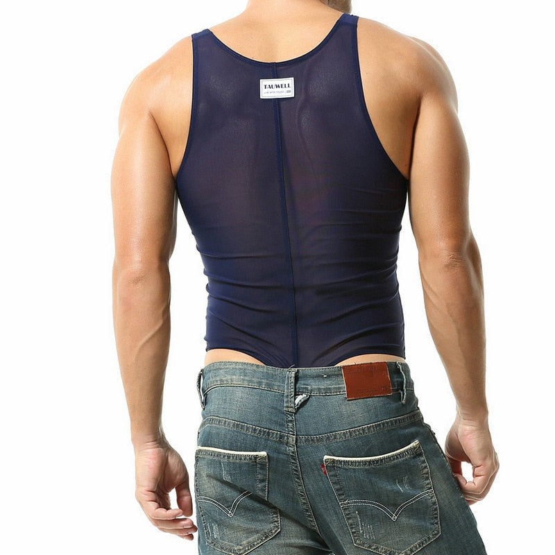 Sheer Singlet Thong | dmunderwear detail image 11