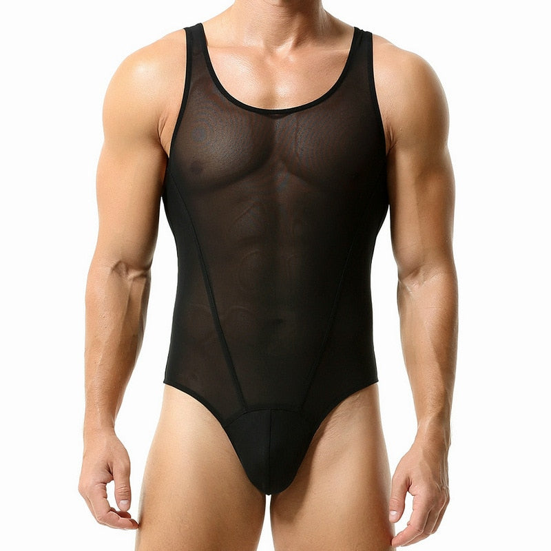 Sheer Singlet Thong | dmunderwear detail image 4