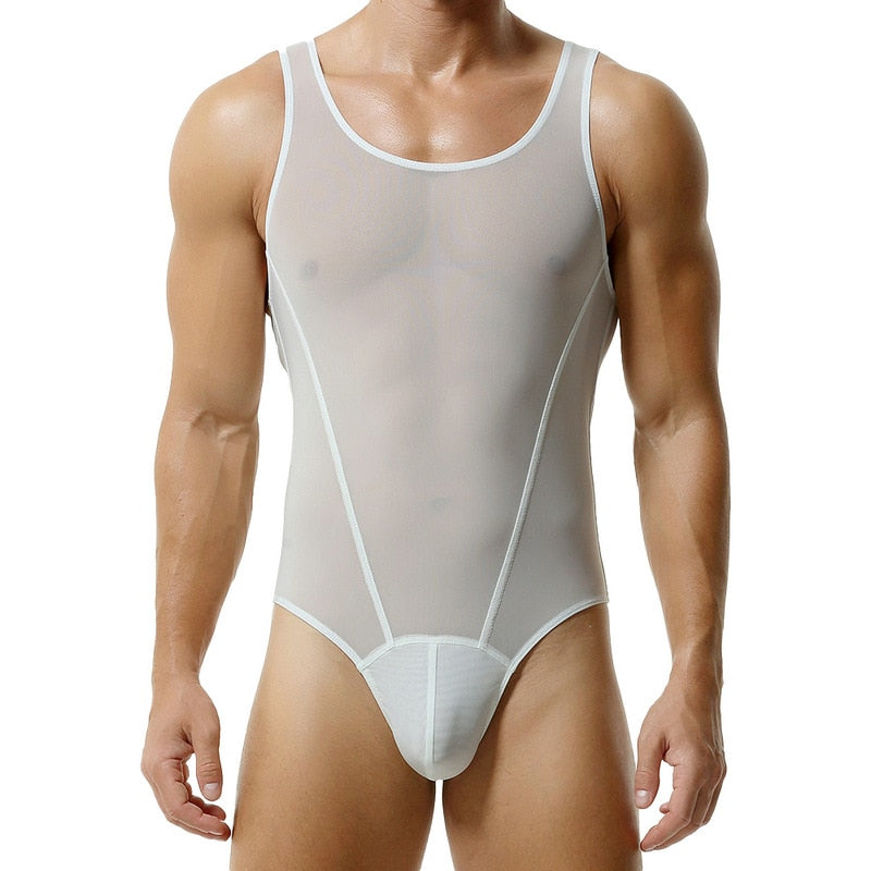 Sheer Singlet Thong | dmunderwear detail image 6