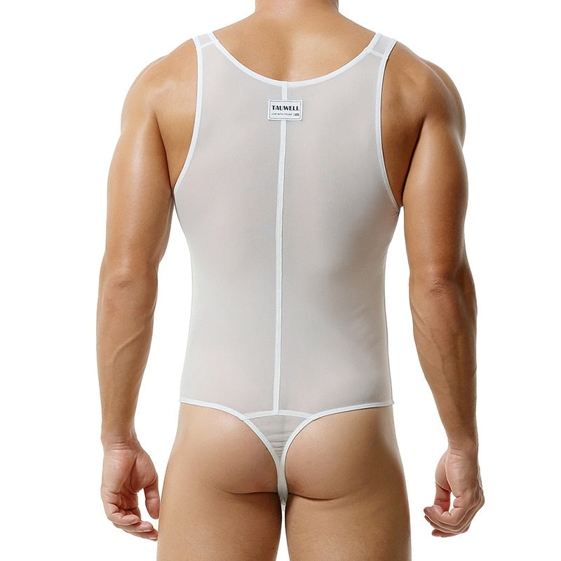 Sheer Singlet Thong | dmunderwear detail image 7