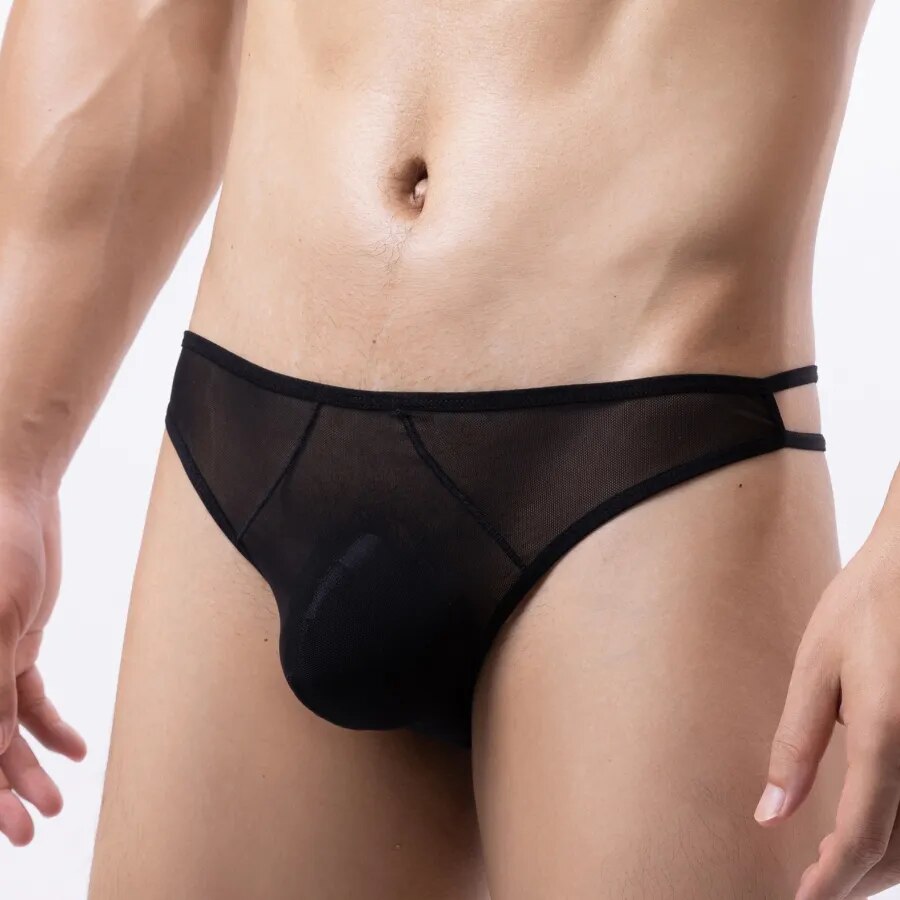 Sheer Skinny String Thong | dmunderwear detail image 2