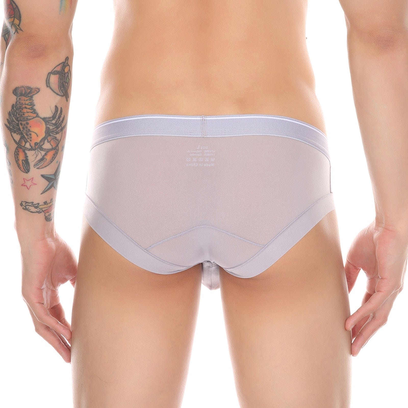 Sheer Skyline T-Briefs | dmunderwear detail image 2