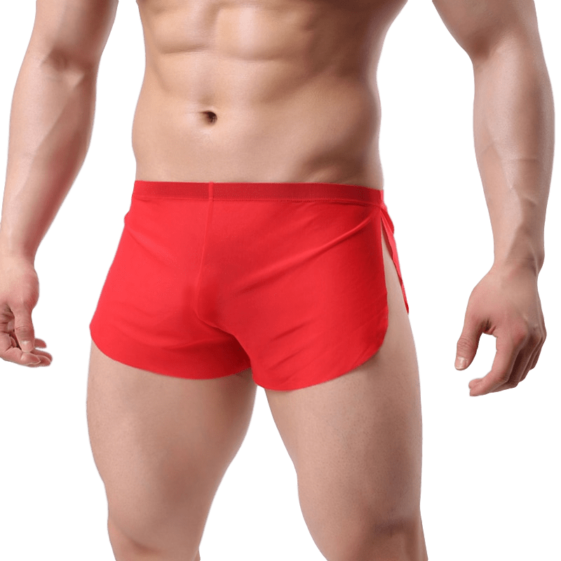 Sheer Slit Shorts | dmunderwear detail image 4