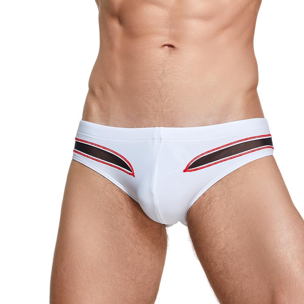 Sheer Splice Swim Brief | dmunderwear detail image 12