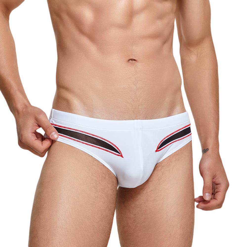 Sheer Splice Swim Brief | dmunderwear detail image 13