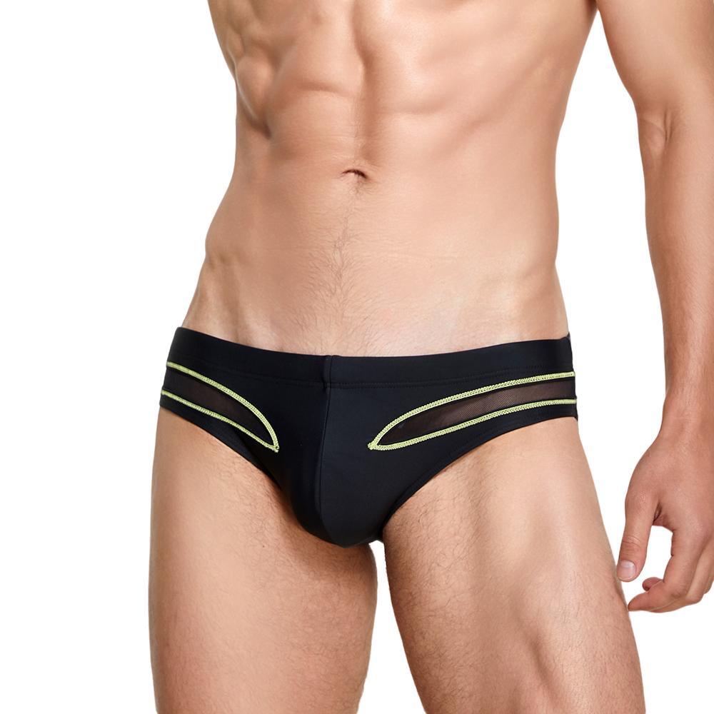 Sheer Splice Swim Brief | dmunderwear detail image 2