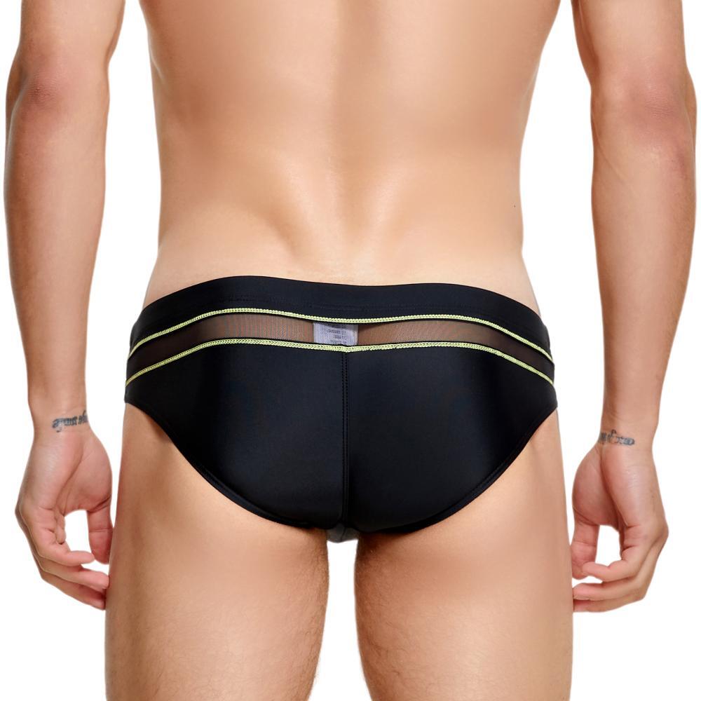Sheer Splice Swim Brief | dmunderwear detail image 4