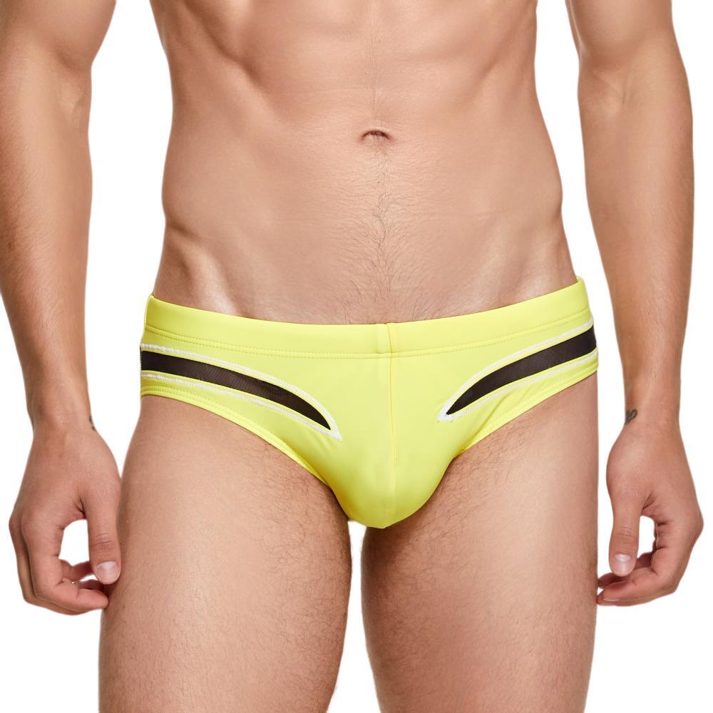 Sheer Splice Swim Brief | dmunderwear detail image 5
