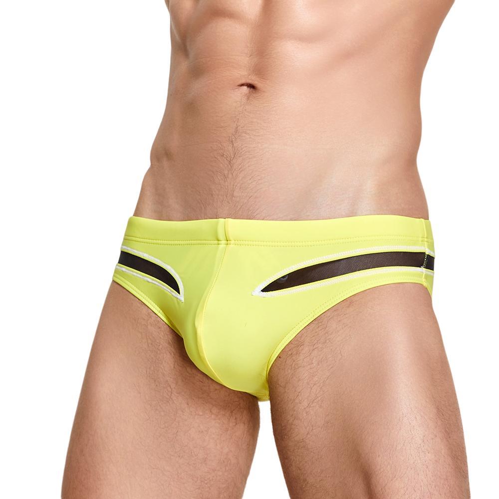 Sheer Splice Swim Brief | dmunderwear detail image 7