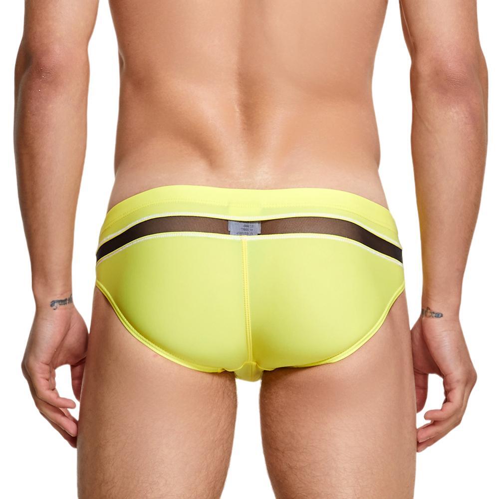 Sheer Splice Swim Brief | dmunderwear detail image 8