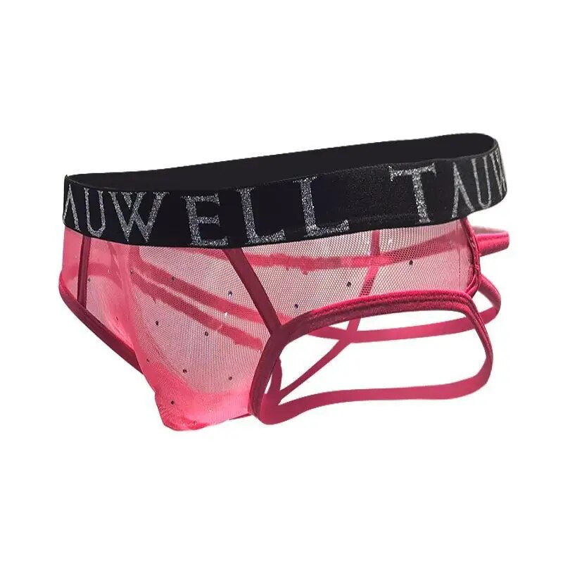 Sheer Webbed Thong | dmunderwear detail image 10