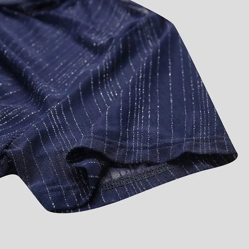 Shimmer Mesh T-Shirt | dmunderwear detail image 8
