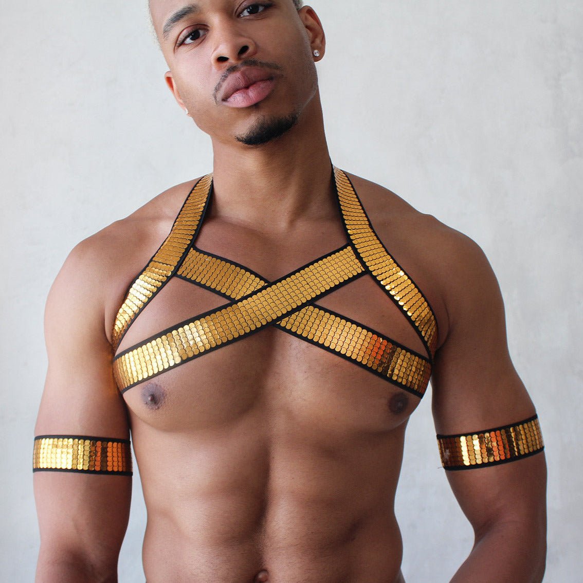 ORVLS Shiny Gold Harness | dmunderwear