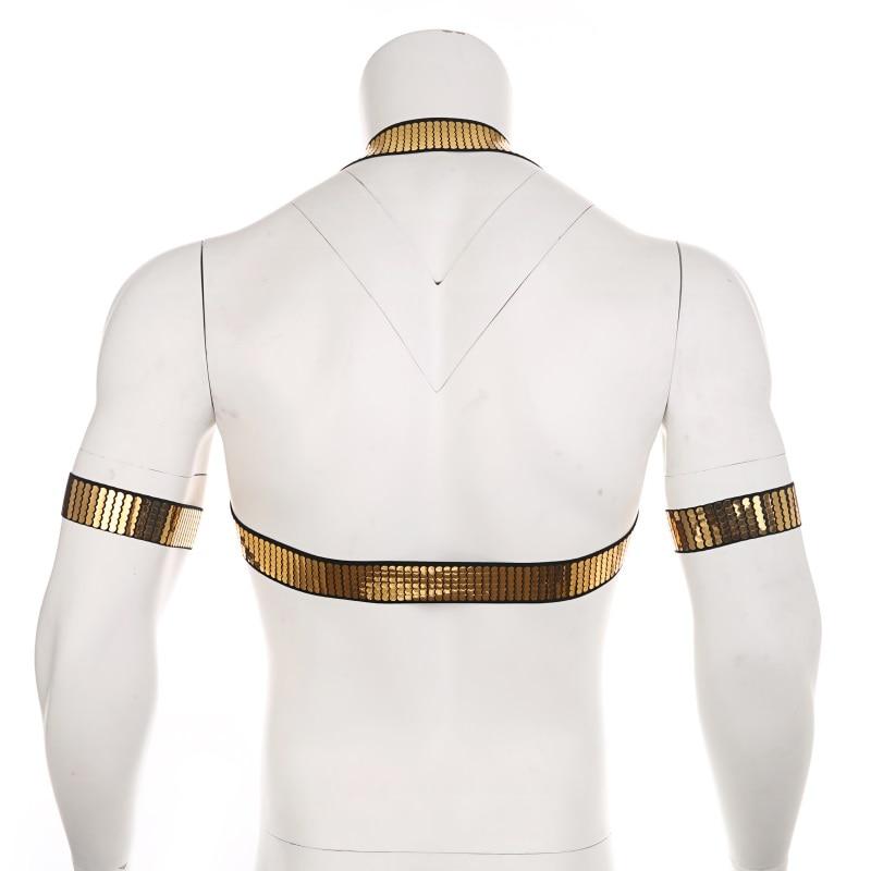 ORVLS Shiny Gold Harness | dmunderwear detail image 5