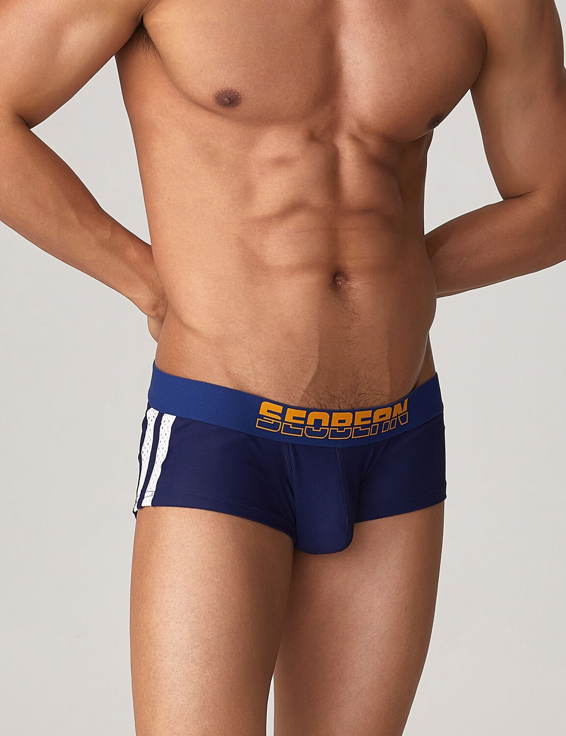 Side Line Nylon Mesh Boxer Brief 220212 | dmunderwear detail image 12