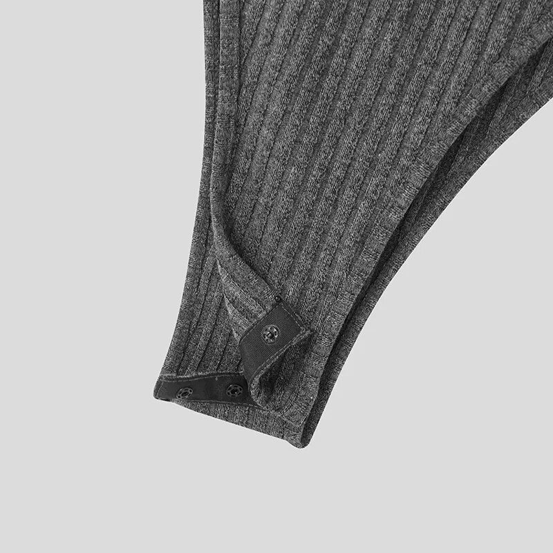 ORVLS Side Show Long Sleeve Zippered Body Suit | dmunderwear detail image 12