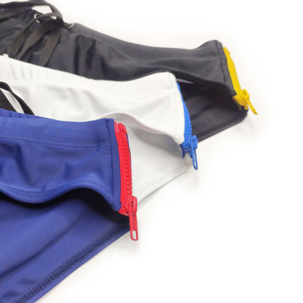 Side Zipper Swim Briefs | dmunderwear detail image 15