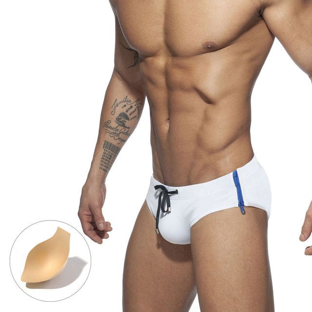ORVLS Side Zipper Swim Briefs | dmunderwear detail image 9