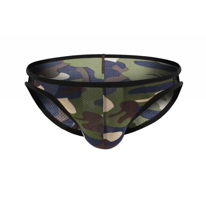 Sideshow Camo Briefs | dmunderwear detail image 8
