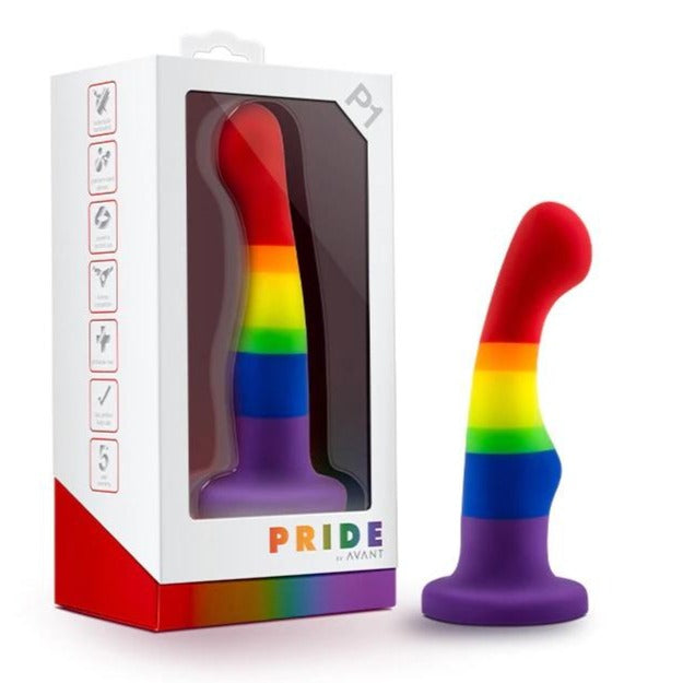 Silicone LGBT Rainbow Dildo | dmunderwear detail image 3