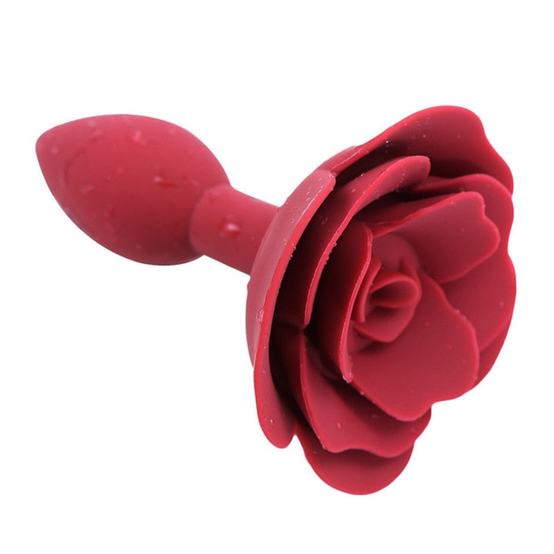 Silicone Rose Butt Plug | dmunderwear detail image 5